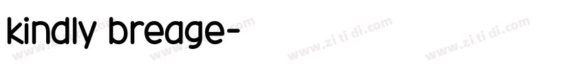 kindly breage字体转换
